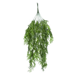 Alternative view of GloboStar® Artificial Garden THUJA HANGING BRANCH 20616 Τεχνητό Κρεμαστό Διακοσμητικό Κρεμαστό κλαδί Τούγιας  Y82cm Σετ 2 τεμαχίων