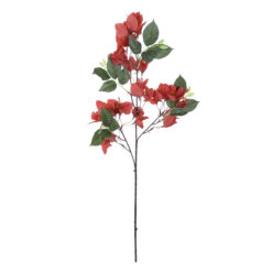 Alternative view of GloboStar® Artificial Garden BOUGAUVILLEA BRANCH 20645 Τεχνητό Διακοσμητικό Κλαδί Μπουκανβίλιας Κόκκινο Κεραμιδί Y80cm