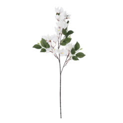 Alternative view of GloboStar® Artificial Garden BOUGAUVILLEA BRANCH 20648 Τεχνητό Διακοσμητικό Κλαδί Μπουκανβίλιας Λευκή Y80cm