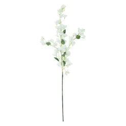 Alternative view of GloboStar® Artificial Garden BOUGAUVILLEA BRANCH 20651 Τεχνητό Διακοσμητικό Κλαδί Μπουκανβίλιας Λευκή Y115cm