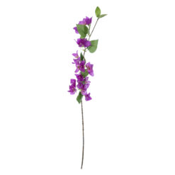 Alternative view of GloboStar® Artificial Garden BOUGAUVILLEA BRANCH 20654 Τεχνητό Διακοσμητικό Κλαδί Μπουκανβίλιας Μωβ Y80cm