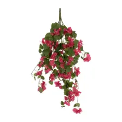 Alternative view of GloboStar® Artificial Garden BOUGAINVILLEA BRANCH 20663 Τεχνητό Κρεμαστό Διακοσμητικό Κλαδί Μπουκαμβίλιας Φουξ Μ45 x Π12 x Υ90cm