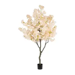 Alternative view of GloboStar® Artificial Garden SALMON CHERRY BLOSSOM TREE 20680 Τεχνητό Διακοσμητικό Δέντρο Απαλό Ροζ Άνθος Κερασιάς Υ200cm