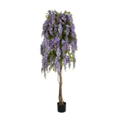 Alternative view of GloboStar® Artificial Garden WISTERIA PURPLE 20682 Τεχνητό Διακοσμητικό Δέντρο Μωβ Βιστερία Μ60 x Π60 x Υ180cm