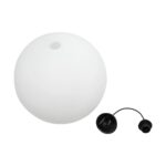 GLOBOSTAR® GABIA 206-0002 Μοντέρνο Κρεμαστό Φωτιστικό Οροφής με Ντουί 1 x E27 AC 220-240V IP20 – Λευκό – Μ40 x Π40 x Υ42cm