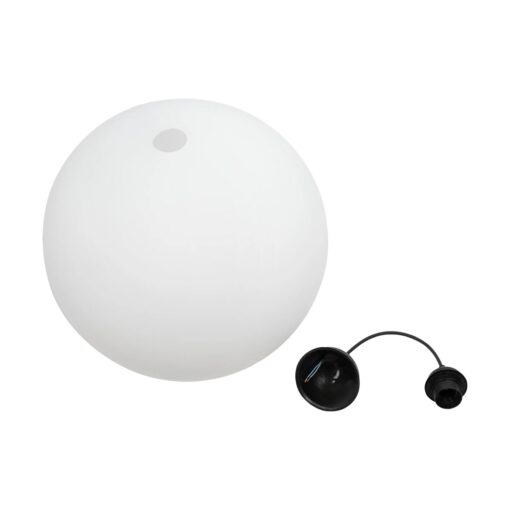 GLOBOSTAR® GABIA 206-0002 Μοντέρνο Κρεμαστό Φωτιστικό Οροφής με Ντουί 1 x E27 AC 220-240V IP20 – Λευκό – Μ40 x Π40 x Υ42cm