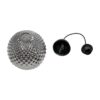 GLOBOSTAR® KEGEL 206-0003 Μοντέρνο Κρεμαστό Φωτιστικό Οροφής με Ντουί 1 x E27 AC 220-240V IP20 – Μαύρο Φιμέ – Μ20 x Π20 x Υ20cm
