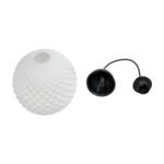 GLOBOSTAR® KEGEL 206-0004 Μοντέρνο Κρεμαστό Φωτιστικό Οροφής με Ντουί 1 x E27 AC 220-240V IP20 – Λευκό – Μ20 x Π20 x Υ20cm