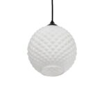 GLOBOSTAR® KEGEL 206-0004 Μοντέρνο Κρεμαστό Φωτιστικό Οροφής με Ντουί 1 x E27 AC 220-240V IP20 – Λευκό – Μ20 x Π20 x Υ20cm