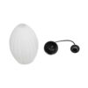 GLOBOSTAR® GURIA 206-0008 Μοντέρνο Κρεμαστό Φωτιστικό Οροφής με Ντουί 1 x E27 AC 220-240V IP20 – Λευκό – Μ19 x Π19 x Υ26cm