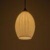 GLOBOSTAR® GURIA 206-0008 Μοντέρνο Κρεμαστό Φωτιστικό Οροφής με Ντουί 1 x E27 AC 220-240V IP20 – Λευκό – Μ19 x Π19 x Υ26cm
