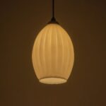 GLOBOSTAR® GURIA 206-0008 Μοντέρνο Κρεμαστό Φωτιστικό Οροφής με Ντουί 1 x E27 AC 220-240V IP20 – Λευκό – Μ19 x Π19 x Υ26cm