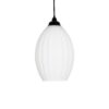GLOBOSTAR® GURIA 206-0008 Μοντέρνο Κρεμαστό Φωτιστικό Οροφής με Ντουί 1 x E27 AC 220-240V IP20 – Λευκό – Μ19 x Π19 x Υ26cm