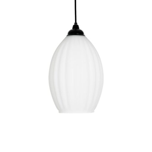 GLOBOSTAR® GURIA 206-0008 Μοντέρνο Κρεμαστό Φωτιστικό Οροφής με Ντουί 1 x E27 AC 220-240V IP20 – Λευκό – Μ19 x Π19 x Υ26cm