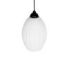 GLOBOSTAR® GURIA 206-0008 Μοντέρνο Κρεμαστό Φωτιστικό Οροφής με Ντουί 1 x E27 AC 220-240V IP20 – Λευκό – Μ19 x Π19 x Υ26cm