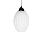 GLOBOSTAR® GURIA 206-0008 Μοντέρνο Κρεμαστό Φωτιστικό Οροφής με Ντουί 1 x E27 AC 220-240V IP20 – Λευκό – Μ19 x Π19 x Υ26cm