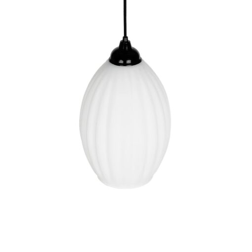 GLOBOSTAR® GURIA 206-0008 Μοντέρνο Κρεμαστό Φωτιστικό Οροφής με Ντουί 1 x E27 AC 220-240V IP20 – Λευκό – Μ19 x Π19 x Υ26cm