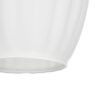GLOBOSTAR® GURIA 206-0008 Μοντέρνο Κρεμαστό Φωτιστικό Οροφής με Ντουί 1 x E27 AC 220-240V IP20 – Λευκό – Μ19 x Π19 x Υ26cm