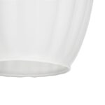 GLOBOSTAR® GURIA 206-0008 Μοντέρνο Κρεμαστό Φωτιστικό Οροφής με Ντουί 1 x E27 AC 220-240V IP20 – Λευκό – Μ19 x Π19 x Υ26cm