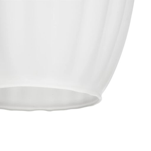 GLOBOSTAR® GURIA 206-0008 Μοντέρνο Κρεμαστό Φωτιστικό Οροφής με Ντουί 1 x E27 AC 220-240V IP20 – Λευκό – Μ19 x Π19 x Υ26cm