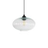 GLOBOSTAR® PERA 206-0009 Μοντέρνο Κρεμαστό Φωτιστικό Οροφής με Ντουί 1 x E27 AC 220-240V IP20 – Διάφανο – Μ30 x Π30 x Υ22cm
