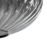 GLOBOSTAR® PERA 206-0010 Μοντέρνο Κρεμαστό Φωτιστικό Οροφής με Ντουί 1 x E27 AC 220-240V IP20 – Μαύρο Φιμέ – Μ30 x Π30 x Υ22cm