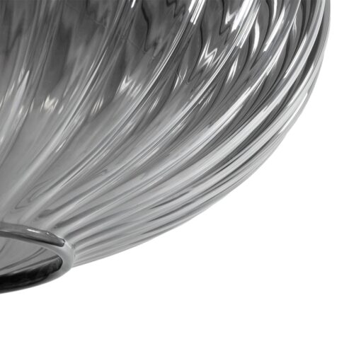 GLOBOSTAR® PERA 206-0010 Μοντέρνο Κρεμαστό Φωτιστικό Οροφής με Ντουί 1 x E27 AC 220-240V IP20 – Μαύρο Φιμέ – Μ30 x Π30 x Υ22cm