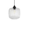 GLOBOSTAR® MELONI 206-0013 Μοντέρνο Κρεμαστό Φωτιστικό Οροφής με Ντουί 1 x E27 AC 220-240V IP20 – Διάφανο – Μ20 x Π20 x Υ24cm