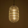 GLOBOSTAR® MELONI 206-0017 Μοντέρνο Κρεμαστό Φωτιστικό Οροφής με Ντουί 1 x E27 AC 220-240V IP20 – Διάφανο – Μ20 x Π20 x Υ38cm