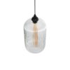 GLOBOSTAR® MELONI 206-0017 Μοντέρνο Κρεμαστό Φωτιστικό Οροφής με Ντουί 1 x E27 AC 220-240V IP20 – Διάφανο – Μ20 x Π20 x Υ38cm