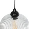 GLOBOSTAR® MELONI 206-0017 Μοντέρνο Κρεμαστό Φωτιστικό Οροφής με Ντουί 1 x E27 AC 220-240V IP20 – Διάφανο – Μ20 x Π20 x Υ38cm