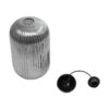 GLOBOSTAR® MELONI 206-0018 Μοντέρνο Κρεμαστό Φωτιστικό Οροφής με Ντουί 1 x E27 AC 220-240V IP20 – Μαύρο Φιμέ – Μ20 x Π20 x Υ38cm