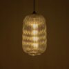 GLOBOSTAR® MELONI 206-0018 Μοντέρνο Κρεμαστό Φωτιστικό Οροφής με Ντουί 1 x E27 AC 220-240V IP20 – Μαύρο Φιμέ – Μ20 x Π20 x Υ38cm