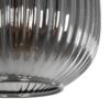 GLOBOSTAR® MELONI 206-0018 Μοντέρνο Κρεμαστό Φωτιστικό Οροφής με Ντουί 1 x E27 AC 220-240V IP20 – Μαύρο Φιμέ – Μ20 x Π20 x Υ38cm