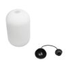 GLOBOSTAR® MELONI 206-0019 Μοντέρνο Κρεμαστό Φωτιστικό Οροφής με Ντουί 1 x E27 AC 220-240V IP20 – Λευκό – Μ20 x Π20 x Υ38cm
