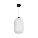GLOBOSTAR® MELONI 206-0019 Μοντέρνο Κρεμαστό Φωτιστικό Οροφής με Ντουί 1 x E27 AC 220-240V IP20 – Λευκό – Μ20 x Π20 x Υ38cm