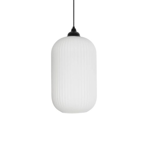 GLOBOSTAR® MELONI 206-0019 Μοντέρνο Κρεμαστό Φωτιστικό Οροφής με Ντουί 1 x E27 AC 220-240V IP20 – Λευκό – Μ20 x Π20 x Υ38cm
