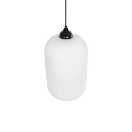 GLOBOSTAR® MELONI 206-0019 Μοντέρνο Κρεμαστό Φωτιστικό Οροφής με Ντουί 1 x E27 AC 220-240V IP20 – Λευκό – Μ20 x Π20 x Υ38cm