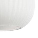 GLOBOSTAR® MELONI 206-0019 Μοντέρνο Κρεμαστό Φωτιστικό Οροφής με Ντουί 1 x E27 AC 220-240V IP20 – Λευκό – Μ20 x Π20 x Υ38cm