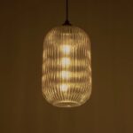 GLOBOSTAR® MELONI 206-0020 Μοντέρνο Κρεμαστό Φωτιστικό Οροφής με Ντουί 1 x E27 AC 220-240V IP20 – Mελί – Μ20 x Π20 x Υ38cm