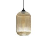 GLOBOSTAR® MELONI 206-0020 Μοντέρνο Κρεμαστό Φωτιστικό Οροφής με Ντουί 1 x E27 AC 220-240V IP20 – Mελί – Μ20 x Π20 x Υ38cm