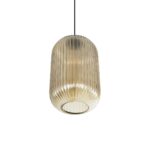 GLOBOSTAR® MELONI 206-0020 Μοντέρνο Κρεμαστό Φωτιστικό Οροφής με Ντουί 1 x E27 AC 220-240V IP20 – Mελί – Μ20 x Π20 x Υ38cm