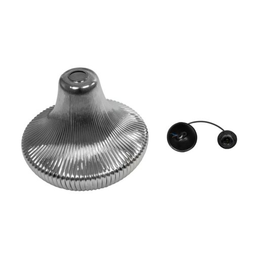 GLOBOSTAR® VERRE 206-0021 Μοντέρνο Κρεμαστό Φωτιστικό Οροφής με Ντουί 1 x E27 AC 220-240V IP20 – Μαύρο Φιμέ – Μ38 x Π38 x Υ34cm