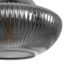 GLOBOSTAR® VERRE 206-0021 Μοντέρνο Κρεμαστό Φωτιστικό Οροφής με Ντουί 1 x E27 AC 220-240V IP20 – Μαύρο Φιμέ – Μ38 x Π38 x Υ34cm