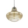 GLOBOSTAR® VERRE 206-0022 Μοντέρνο Κρεμαστό Φωτιστικό Οροφής με Ντουί 1 x E27 AC 220-240V IP20 – Mελί – Μ38 x Π38 x Υ34cm