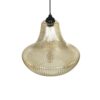 GLOBOSTAR® VERRE 206-0022 Μοντέρνο Κρεμαστό Φωτιστικό Οροφής με Ντουί 1 x E27 AC 220-240V IP20 – Mελί – Μ38 x Π38 x Υ34cm