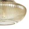 GLOBOSTAR® VERRE 206-0022 Μοντέρνο Κρεμαστό Φωτιστικό Οροφής με Ντουί 1 x E27 AC 220-240V IP20 – Mελί – Μ38 x Π38 x Υ34cm