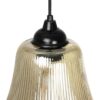 GLOBOSTAR® VERRE 206-0022 Μοντέρνο Κρεμαστό Φωτιστικό Οροφής με Ντουί 1 x E27 AC 220-240V IP20 – Mελί – Μ38 x Π38 x Υ34cm