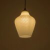 GLOBOSTAR® SKLO 206-0023 Μοντέρνο Κρεμαστό Φωτιστικό Οροφής με Ντουί 1 x E27 AC 220-240V IP20 – Λευκό – Μ22 x Π22 x Υ31cm