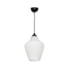GLOBOSTAR® SKLO 206-0023 Μοντέρνο Κρεμαστό Φωτιστικό Οροφής με Ντουί 1 x E27 AC 220-240V IP20 – Λευκό – Μ22 x Π22 x Υ31cm